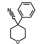 结构式 CAS# 17547-79-4, 4-苯基四氢-2H-吡喃-4-甲腈