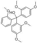 structure of CAS# 1755-51-7, Pentamethoxy Red;Zinc03848438;2,2',2'',4,4'-Pentamethoxytrityl Alcohol