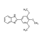 结构式 CAS# 175714-45-1, 2-(3,4,5-三甲氧基苯基)-1H-苯并咪唑