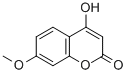 结构式 CAS# 17575-15-4, 4-羟基-7-甲氧基-2H-1-苯并吡喃-2-酮