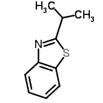 structure of CAS# 17626-86-7, 2-Isopropyl-1,3-Benzothiazole;2-(propan-2-yl)-1,3-benzothiazole;2-isopropylbenzo[d]thiazole