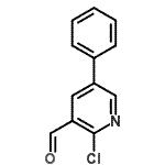 structure of CAS# 176433-57-1, 2-Chloro-5-Phenylnicotinaldehyde;2-chloro-5-phenylpyridine-3-carbaldehyde;2-CHLORO-5-PHENYLPYRIDINE-3-CARBOXALDEH&;2-Chloro-5-phenylpyridine-3-carboxaldehyde