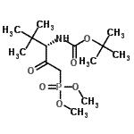 CAS#: 176504-89-5， Dimethyl [(3S)-4,4-Dimethyl-3-({[(2-Methyl-2-Propanyl)Oxy]Carbonyl}Amino)-2-Oxopentyl]Phosphonate