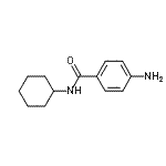 结构式 CAS# 17675-42-2, 4-氨基-N-环己基苯甲酰胺