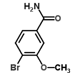 结构式 CAS# 176961-57-2, 4-溴-3-甲氧基苯甲酰胺