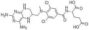 CAS#: 17700-70-8， N-[3,5-Dichloro-4-[[(2,4-diamino-1,5,6,7-tetrahydro-6-pteridinyl)methyl]methylamino]benzoyl]-L-Glutamic acid