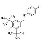 CAS#: 177170-34-2， 4-{(E)-[(4-Chlorophenyl)Imino]Methyl}-2,6-Bis(2-Methyl-2-Propanyl)Phenol
