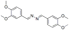 structure of CAS# 17745-86-7, 1,2-Bis(3,4-Dimethoxybenzylidene)Hydrazine;1-(3,4-Dimethoxyphenyl)-N-[(3,4-Dimethoxyphenyl)Methyleneamino]Methanimine;(E)-(3,4-Dimethoxybenzylidene)-[(3,4-Dimethoxybenzylidene)Amino]Amine;(3,4-Dimethoxybenzylidene)-[(3,4-Dimethoxybenzylidene)Amino]Amine