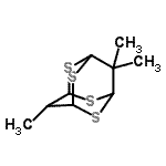 CAS#: 17749-64-3， 9,9,10-Trimethyl-2,4,6,8-Tetrathiatricyclo[3.3.1.1<Sup>3,7</Sup>]Decane
