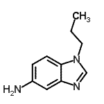 structure of CAS# 177843-27-5, 1-Propyl-1H-Benzimidazol-5-Amine;1H-Benzimidazol-5-amine,1-propyl-;1-propyl-1H-benzo[d]imidazol-5-amine;1-Propyl-1H-benzoimidazol-5-ylamine
