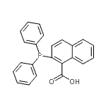 结构式 CAS# 178176-80-2, 2-(二苯基膦基)-1-萘甲酸