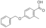 structure of CAS# 17819-91-9, 2-Methyl-4-(Phenylmethoxy)-Benzoic Acid