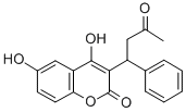 structure of CAS# 17834-02-5, 4,6-Dihydroxy-3-(3-Oxo-1-Phenylbutyl)-2H-1-Benzopyran-2-One;2,6-Dihydroxy-3-(3-Oxo-1-Phenyl-Butyl)Chromen-4-One;2,6-Dihydroxy-3-(3-Oxo-1-Phenylbutyl)-4-Chromenone;2,6-Dihydroxy-3-(3-Keto-1-Phenyl-Butyl)Chromone