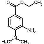 结构式 CAS# 178469-07-3, 乙基3-氨基-4-(二甲基氨基)苯甲酸酯
