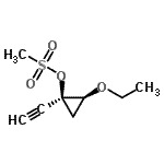CAS 登录号：178751-91-2， (1S,2S)-2-乙氧基-1-乙炔基环丙基甲烷磺酸酯