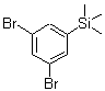 structure of CAS# 17878-23-8, (3,5-Dibromophenyl)(Trimethyl)Silane;(3,5-Dibromophenyl)(trimethyl)silane #;3,5 Dibromo-1-trimethylsilylbenzene;3,5-Dibromo-1-trimethylsilylbenzene