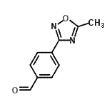 结构式 CAS# 179056-82-7, 4-(5-甲基-1,2,4-恶二唑-3-基)苯甲醛