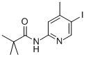 结构式 CAS# 179554-56-4, N-(5-碘-4-甲基吡啶-2-基)特戊酰胺