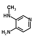 结构式 CAS# 1796-73-2, N<sup>3</sup>-甲基-3,4-吡啶二胺