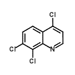 structure of CAS# 17999-80-3, 4,7,8-Trichloroquinoline