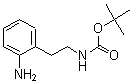结构式 CAS# 180147-34-6, N-[2-(2-氨基苯基)乙基]-氨基甲酸叔丁酯
