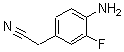 结构式 CAS# 180149-19-3, 4-氨基-3-氟-苯乙腈