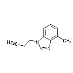 CAS#: 180194-07-4， 3-(4-Methyl-1H-Benzimidazol-1-Yl)Propanenitrile