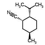 结构式 CAS# 180978-26-1, (1S,2S,5R)-2-异丙基-5-甲基环己烷甲腈