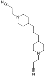 CAS#: 18136-00-0， 4,4'-(1,3-Propanediyl)Bis-1-Piperidinepropanenitrile