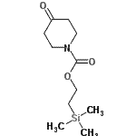 结构式 CAS# 181701-30-4, 2-(三甲基硅烷基)乙基4-氧代-1-哌啶羧酸酯