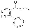结构式 CAS# 181867-24-3, 5-苯基-1H-吡唑-4-羧酸乙酯