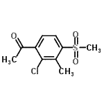 CAS#: 181997-72-8， 1-[2-Chloro-3-Methyl-4-(Methylsulfonyl)Phenyl]Ethanone
