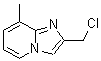结构式 CAS# 182181-42-6, 2-(氯甲基)-8-甲基咪唑并[1,2-a]吡啶