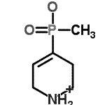 structure of CAS# 182485-36-5, Methyl(1,2,3,6-Tetrahydro-4-Pyridinyl)Phosphinic Acid;(1,2,5,6-Tetrahydropyridin-4-yl)methylphosphinic acid;(1,2,5,6-TETRAHYDROPYRIDIN-4-YL)METHYLPHOSPHINICACID;(1,2,5,6-Tetrahydropyridine-4-yl)methylphosphinic acid