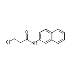结构式 CAS# 183111-59-3, 3-氯-N-(2-萘基)丙酰胺