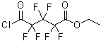 structure of CAS# 18381-53-8, Ethyl Hexafluoroglutaryl Chloride;Ethyl 5-Chloro-2,2,3,3,4,4-Hexafluoro-5-Oxo-Pentanoate;5-Chloro-2,2,3,3,4,4-Hexafluoro-5-Oxopentanoic Acid Ethyl Ester;5-Chloro-2,2,3,3,4,4-Hexafluoro-5-Keto-Valeric Acid Ethyl Ester