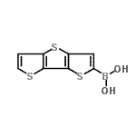 structure of CAS# 183960-95-4, Bisthieno[3,2-B:2',3'-D]Thiophen-2-Ylboronic Acid;dithieno[3,2-b:2',3'-d]thiophene-2-boronic acid;Dithieno[<wbr>3,2-b:2',<wbr>3'-d]thio<wbr>phene-2-b<wbr>oronic Ac<wbr>id (conta<wbr>ins varyi<wbr>ng amount<wbr>s of Anhy<wbr>dride)