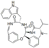 CAS#: 18397-13-2， (S)-2-Dimethylamino-N-[(3R,4S,7S)-7-(1H-Indol-3-Ylmethyl)-5,8-Dioxo-3-Phenyl-2-Oxa-6,9-Diazabicyclo[10.2.2]Hexadeca-10,12,14(1),15-Tetren-4-Yl]-3-Methylbutanamide