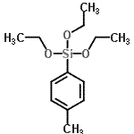 结构式 CAS# 18412-57-2, 三乙氧基(4-甲基苯基)硅烷