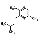 CAS#: 18433-98-2， 2,5-Dimethyl-3-(3-Methylbutyl)Pyrazine