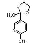 CAS#: 184766-45-8， 2-Methyl-5-(2-Methyl-1,3-Dioxolan-2-Yl)Pyridine