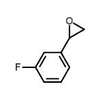 结构式 CAS# 18511-63-2, 2-(3-氟苯基)环氧乙烷
