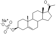 structure of CAS# 1852-38-6, Sodium (3beta,8xi,9xi,14xi)-20-Oxopregn-5-En-3-Yl Sulfate;5-pregnen-3β-ol-20-one sulfate;5-Pregnen-3β-ol-20-one sulfate sodium;Pregnenolone sulfate sodium