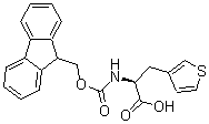 structure of CAS# 186320-06-9, alpha-[[(9H-Fluoren-9-Ylmethoxy)Carbonyl]Amino]-(alphaS)-3-Thiophenepropanoicacid;(2S)-2-(9H-Fluoren-9-Ylmethoxycarbonylamino)-3-(3-Thienyl)Propanoate;(2S)-2-[(9H-Fluoren-9-Ylmethoxy-Oxomethyl)Amino]-3-(3-Thienyl)Propanoate;(2S)-2-(9H-Fluoren-9-Ylmethoxycarbonylamino)-3-(3-Thienyl)Propionate
