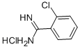 structure of CAS# 18637-02-0, 2-Chloro-Benzenecarboximidamide Hydrochloride (1:1);2-Chlorobenzene-1-Carboximidamide Hydrochloride;2-Chlorobenzimidamide Hydrochloride;2-CHLORO-BENZAMIDINE