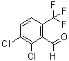 结构式 CAS# 186517-27-1, 2,3-二氯-6-(三氟甲基)苯甲醛
