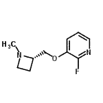 CAS#: 186589-00-4， 2-Fluoro-3-{[(2S)-1-Methyl-2-Azetidinyl]Methoxy}Pyridine