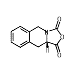 structure of CAS# 186606-17-7, (10aS)-10,10A-Dihydro[1,3]Oxazolo[3,4-b]Isoquinoline-1,3(5H)-Dione;(10aS)-10<wbr>,10a-dihy<wbr>dro[1,3]o<wbr>xazolo[3,<wbr>4-b]isoqu<wbr>inoline-1<wbr>,3(5H)-di<wbr>one;(10AS)-10<wbr>,10a-dihy<wbr>dro[1,3]o<wbr>xazolo-[3<wbr>,4-b]isoq<wbr>uinoline-<wbr>1,3(5H)-d<wbr>ione;3H-oxazol<wbr>o[3,4-b]i<wbr>soquinoli<wbr>ne-1,3(5H<wbr>)-dione, <wbr>10,10a-di<wbr>hydro-, (<wbr>10aS)