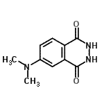 结构式 CAS# 18697-31-9, 6-(二甲基氨基)-2,3-二氢-1,4-酞嗪二酮