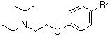 结构式 CAS# 187663-88-3, N-[2-(4-溴苯氧基)乙基]-N-异丙基-2-丙胺